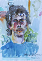 Thea 01, Portrait, Pastell